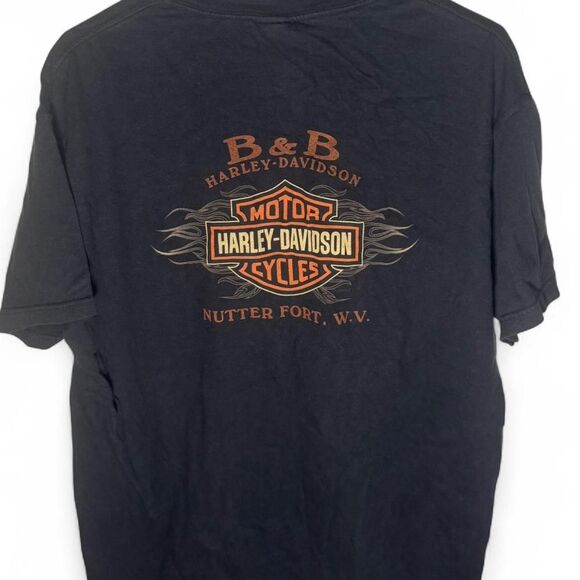 VTG Harley Davidson 105th Anniversary Black T-Shirt Large WV - Picture 5 of 8